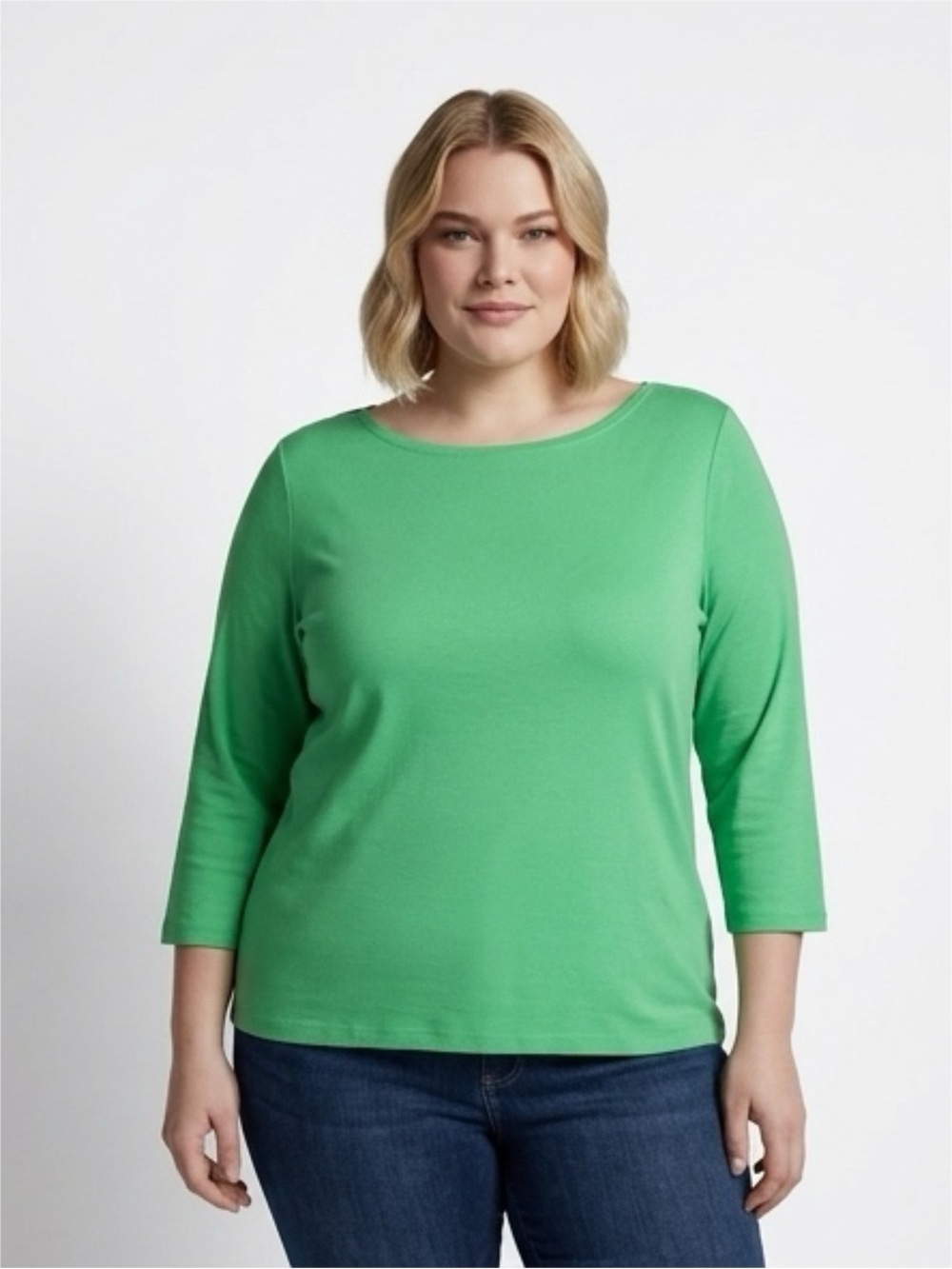 Talbots - The Tee - Pima Cotton Long 3/4 Sleeve Top - Size XLarge